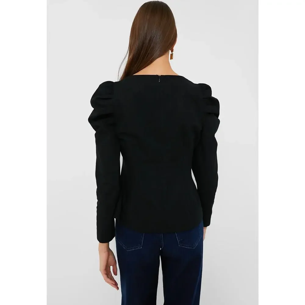 NWT Tuckernuck Black Calla Blouse - Picture 4 of 9